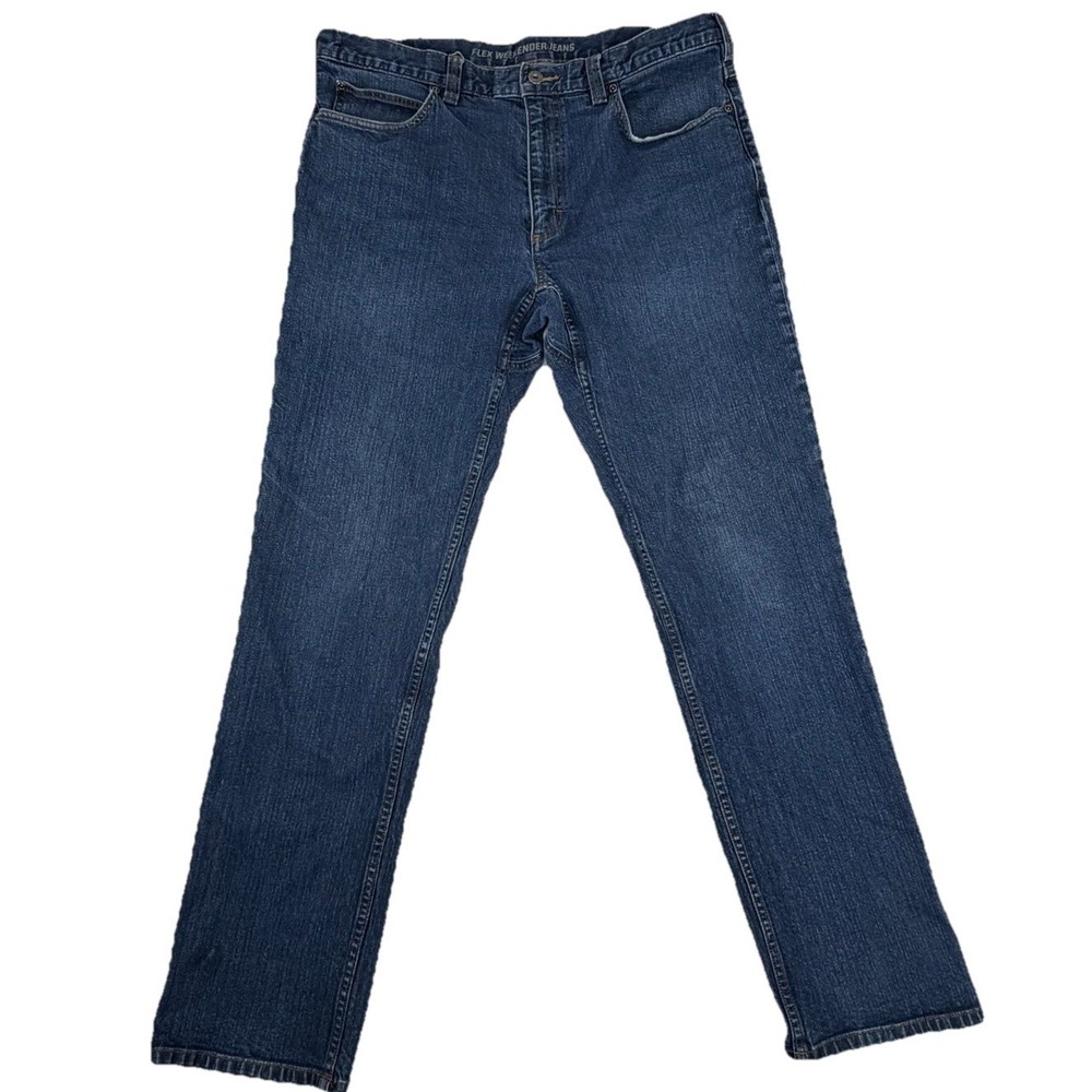 Duluth Trading Men's Flex Weekender‎ Jeans Sz 36x32 Medium Wash Denim